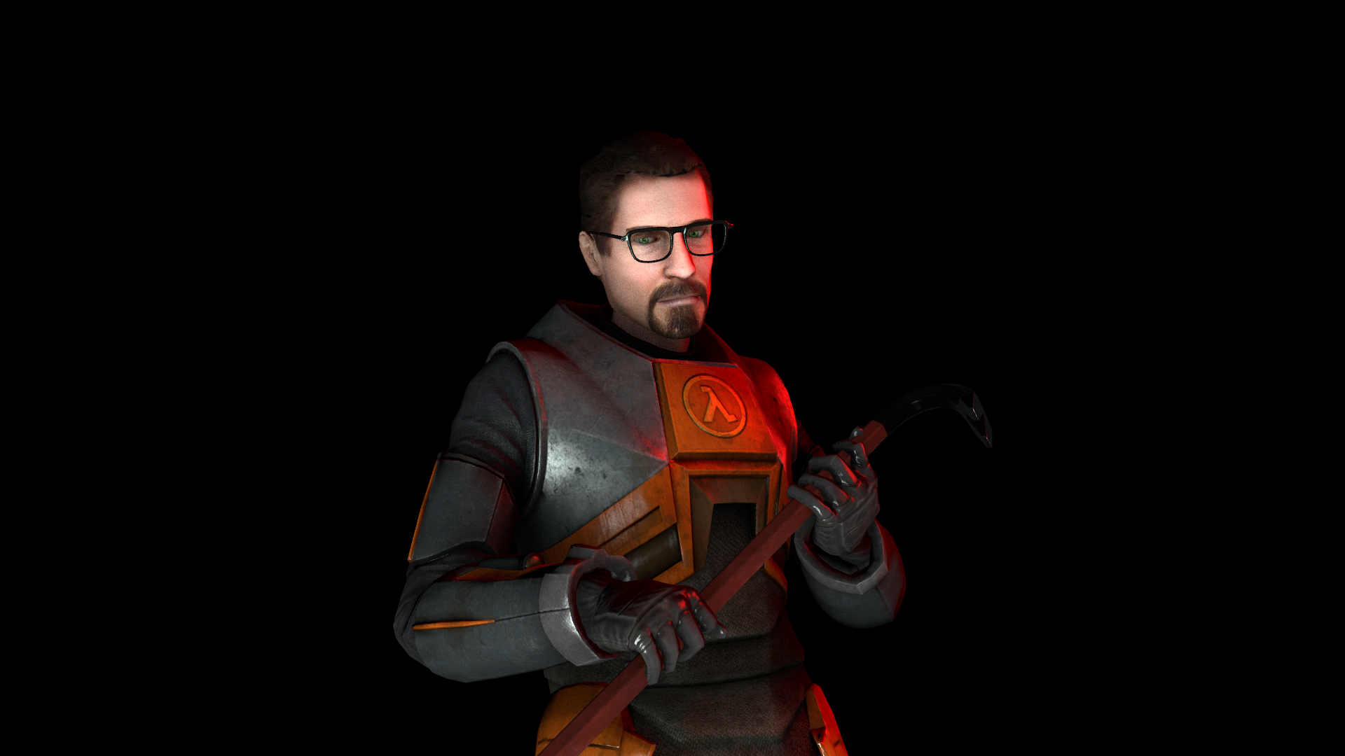 Test pose on Gordon Freeman